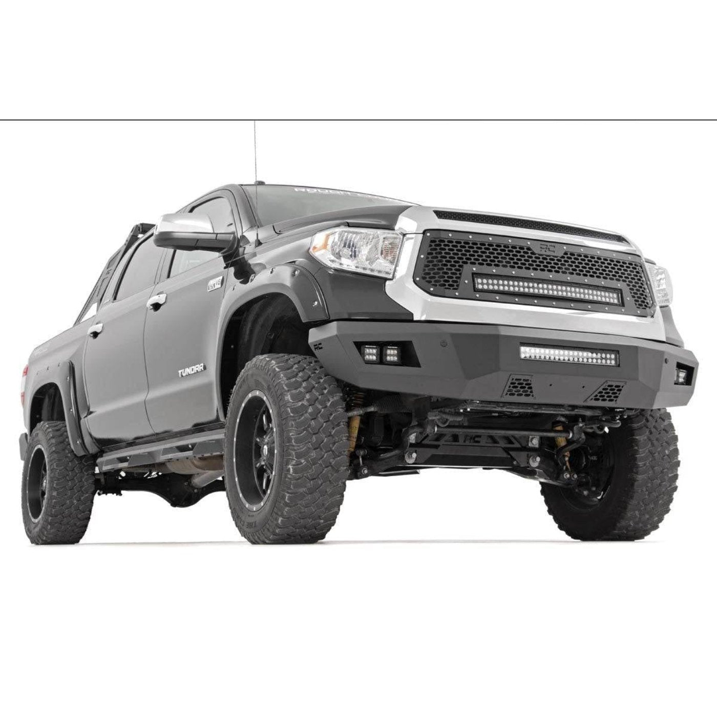 Rough Country Heavy-Duty Front Led Bumper | 2014-2021 Toyota Tundra - 10777