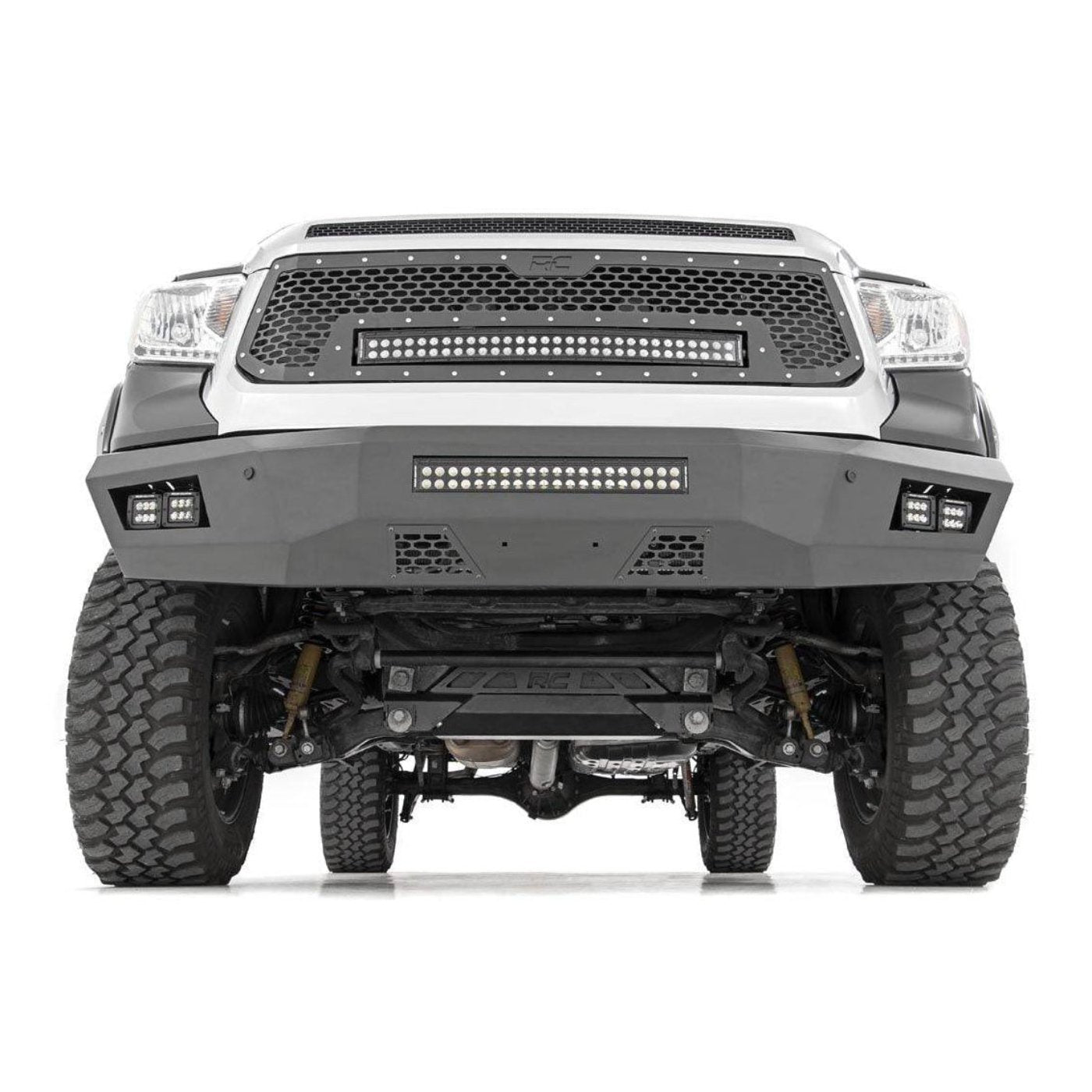 Rough Country Heavy-Duty Front Led Bumper | 2014-2021 Toyota Tundra - 10777