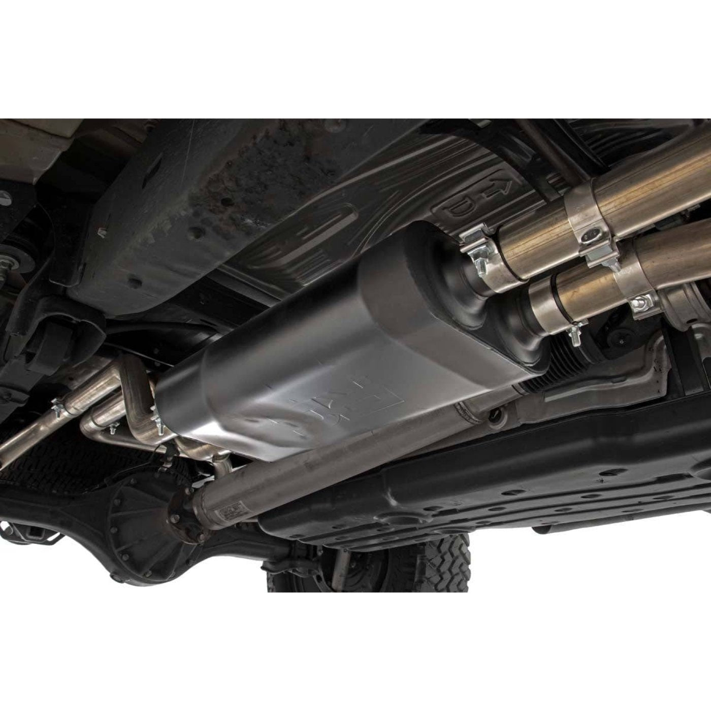 Rough Country Dual Cat-Back Exhaust System W/ Black Tips | 2009-2021 Toyota Tundra - 96012