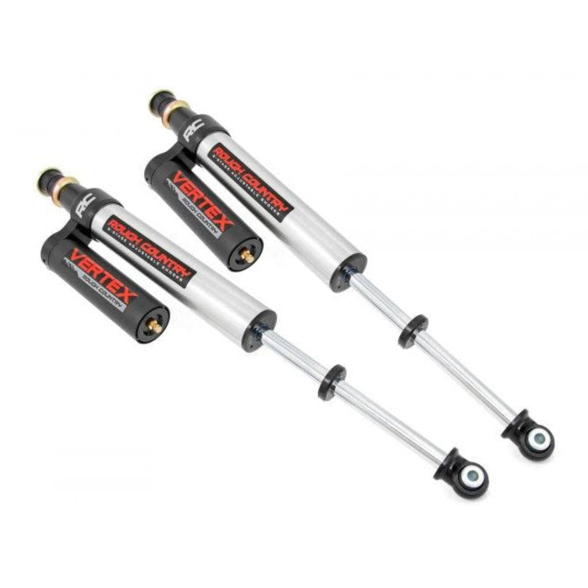 Rough Country Rear Adjustable Vertex Shocks for 6" Lift | 2007-2021 Toyota Tundra - 699013