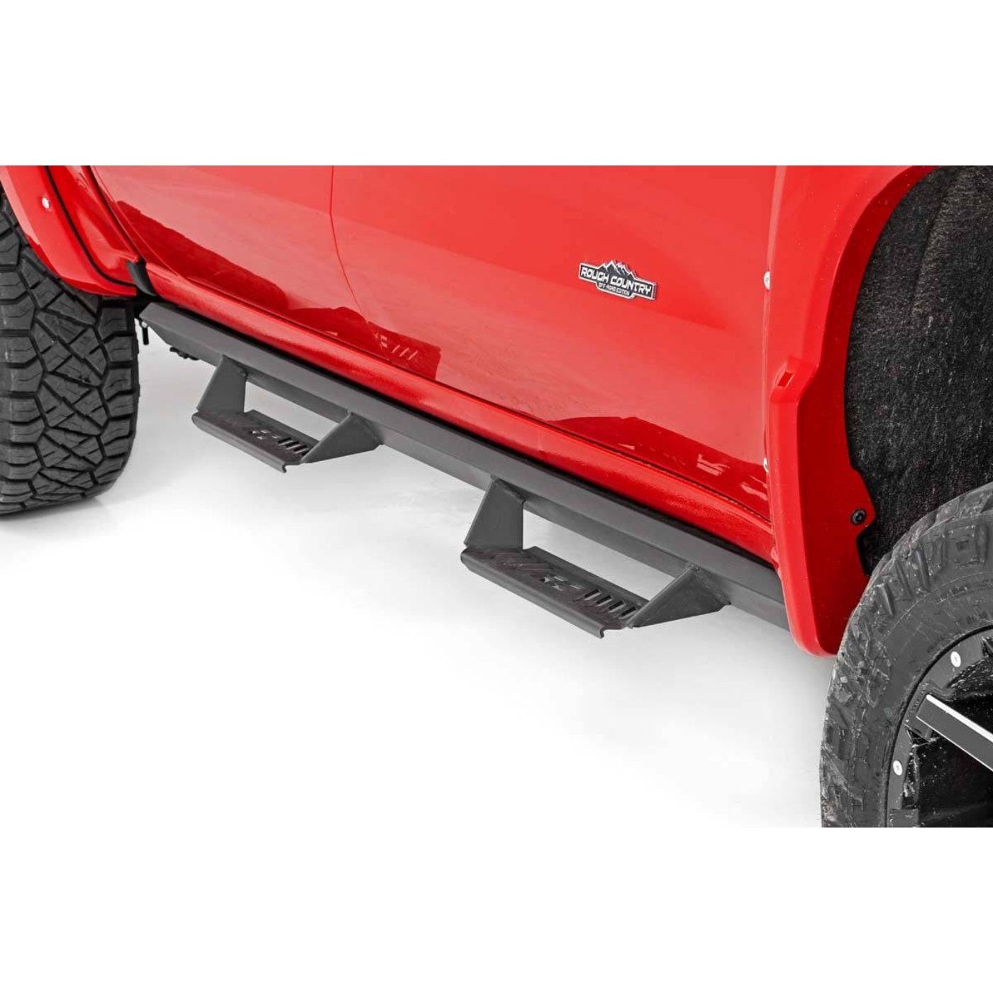 Rough Country Al2 Side Drop Steps | 2007-2021 Toyota Tundra W/crew Cab - AL407204