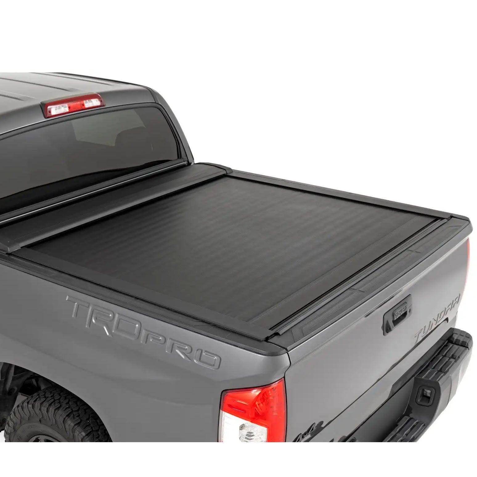 ROUGH COUNTRY RETRACTABLE HARD BED COVER | 2007-2021 TOYOTA TUNDRA - 46414550