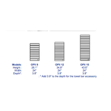 Runtal Omnipanel Hardwired Towel Warmer - 24" w x 35" h - OPII12