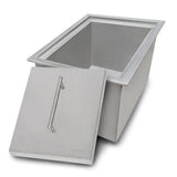 Ruvati Merino Insulated Ice Chest Sink 15" x 20" Outdoor BBQ Marine Grade T-316 Topmount Stainless Steel - RVQ6215