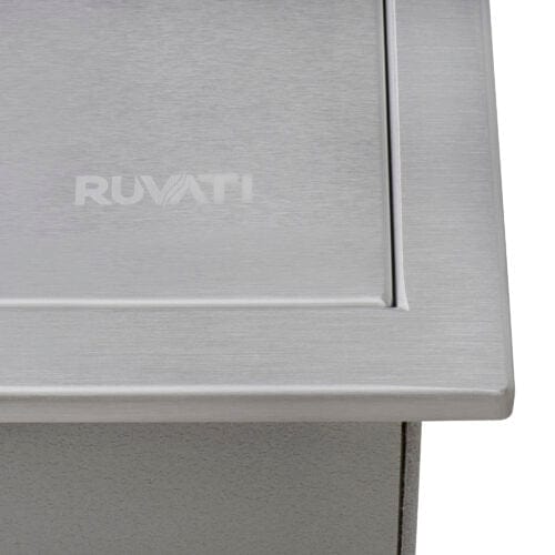 Ruvati Merino Insulated Ice Chest Sink 15" x 20" Outdoor BBQ Marine Grade T-316 Topmount Stainless Steel - RVQ6215