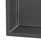 Ruvati Terraza 27-inch Undermount Gunmetal Black Stainless Steel Kitchen Sink 16 Gauge Single Bowl RVH6127BL