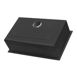 Ruvati Terraza 33-inch Undermount Gunmetal Black Stainless Steel Kitchen Sink 16 Gauge Single Bowl - RVH6433BL