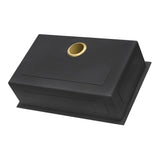 Ruvati Terraza 30-inch Undermount Satin Brass Matte Gold Stainless Steel Kitchen Sink 16 Gauge Single Bowl - RVH6300GG