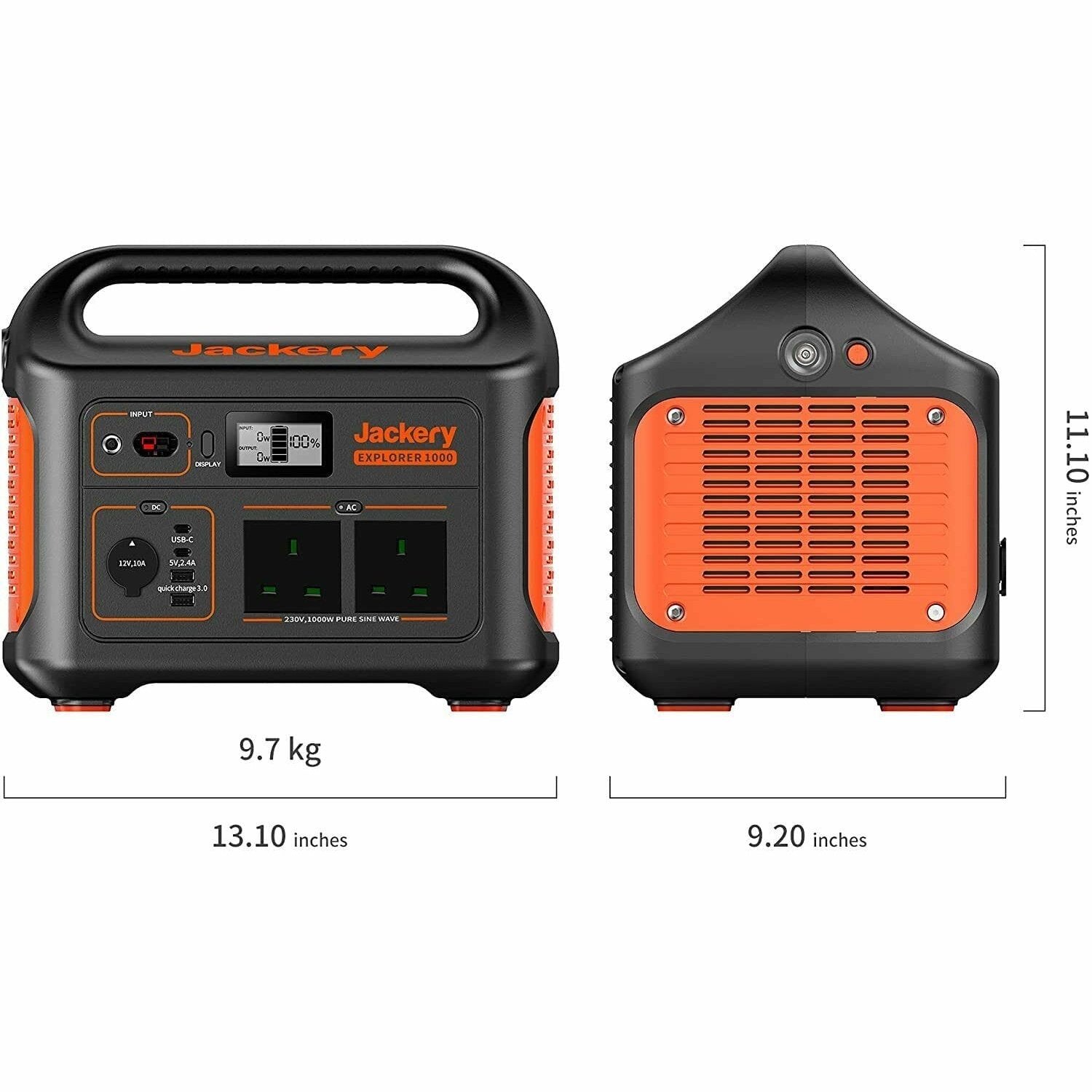 Jackery Explorer 1000 Portable Power Station + FREE Carry Bag - G1000A1000AH_ACASE03