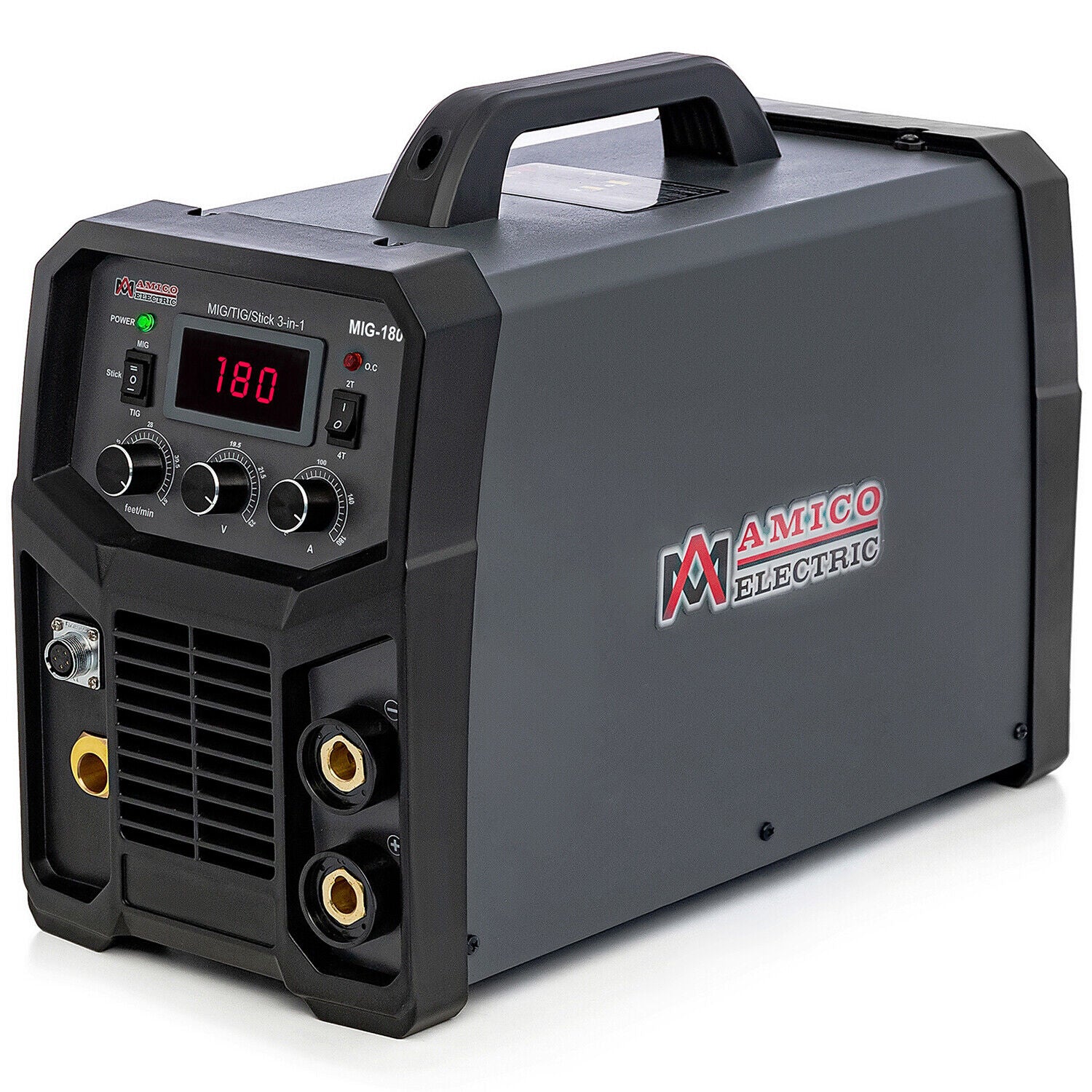 Amico Electric MIG-180 115/230V Dual Voltage 180-Amp MIG/MAG/Flux-cored/Lift-TIG/Stick Arc DC Inverter Welder New - Backyard Provider