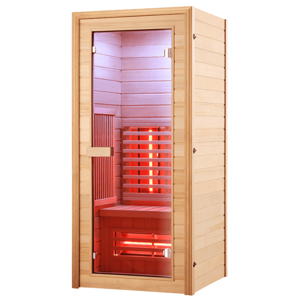Sauna Hammam BOREAL® DIFFUSION 90 INFRARED SAUNA - 1 SEAT FULL SPECTRUM - 90X90 - PRE ORDER MAY