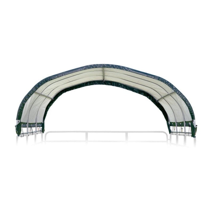 ShelterLogic | Corral Shelter Livestock Shade 12' X 12' - 1 3/8" 7.5 oz. Green Cover Corral panels not included