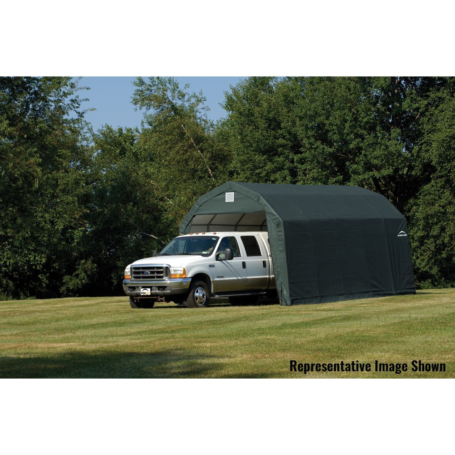 ShelterLogic | ShelterCoat 12 x 20 ft. Garage Barn Green STD