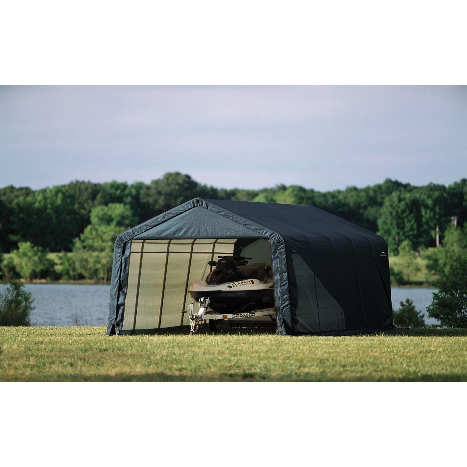 ShelterLogic | ShelterCoat 12 x 20 ft. Garage Peak Green