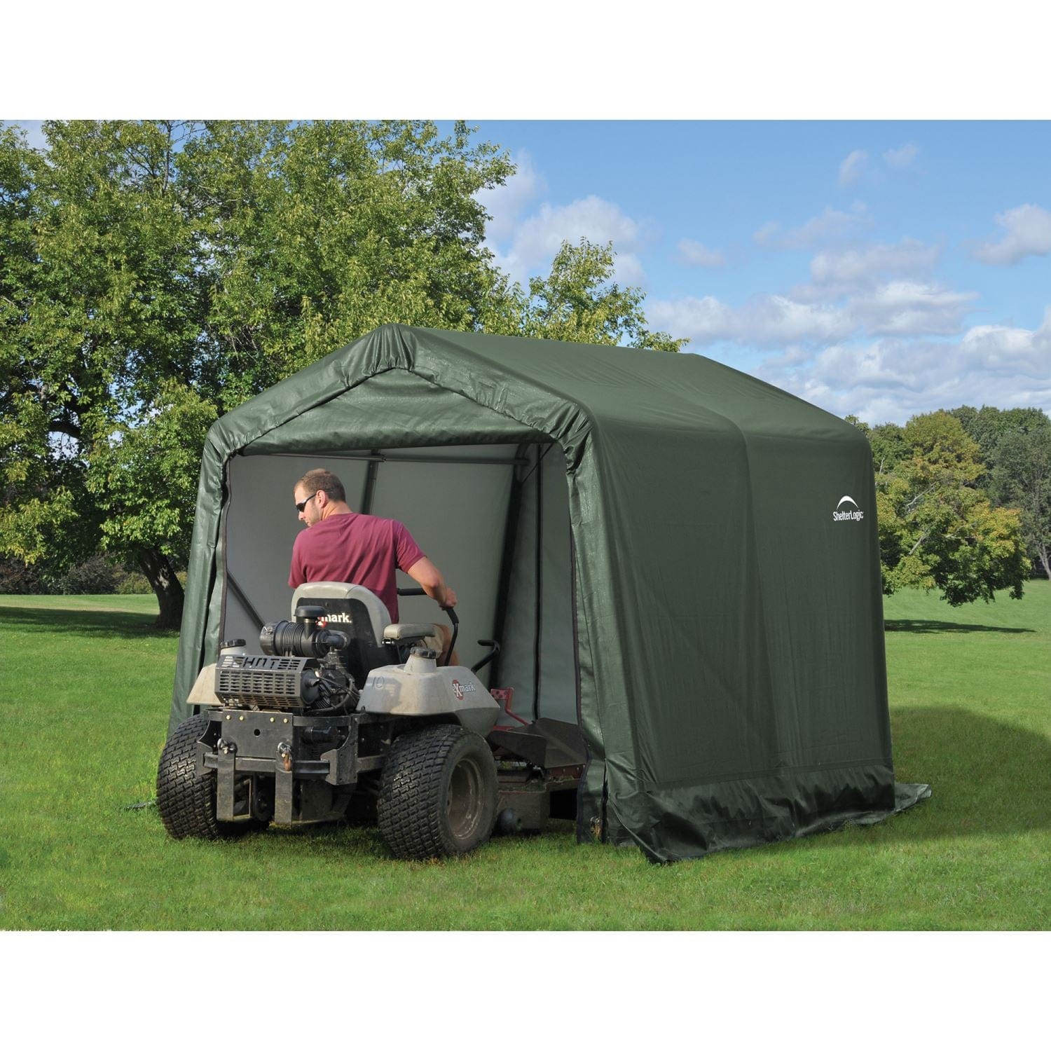 ShelterLogic | ShelterCoat 11 x 16 ft. Garage Peak Green STD