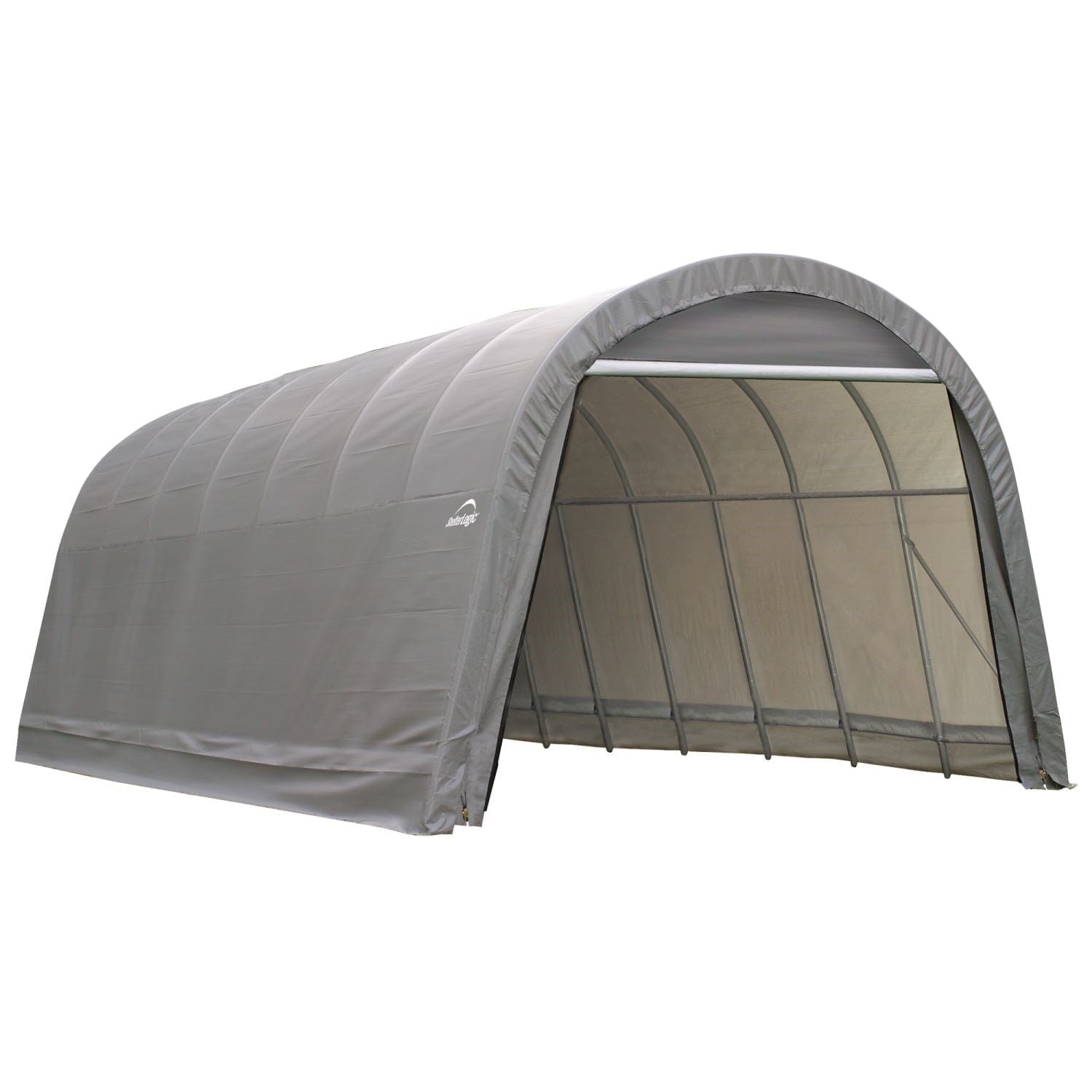 ShelterLogic | ShelterCoat 12 x 24 x 8 ft. Wind and Snow Rated Garage Round Gray STD - 72332