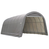 ShelterLogic | ShelterCoat 12 x 24 x 8 ft. Wind and Snow Rated Garage Round Gray STD