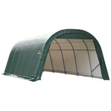 ShelterLogic | ShelterCoat 12 x 24 x 8 ft. Wind and Snow Rated Garage Round Green STD - 72342