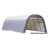 ShelterLogic | ShelterCoat 12 x 28 ft. Wind and Snow Rated Garage Round Gray STD - 76632