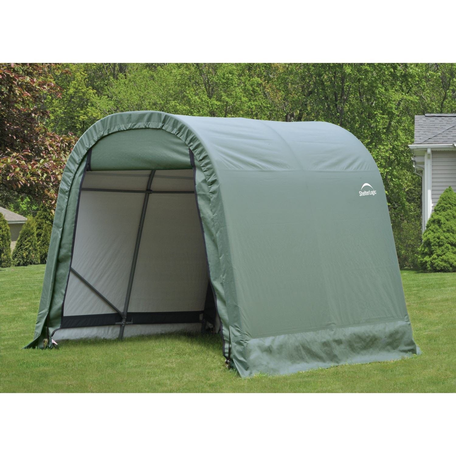 ShelterLogic | ShelterCoat 8 x 8 ft. Wind and Snow Rated Garage Round Green STD