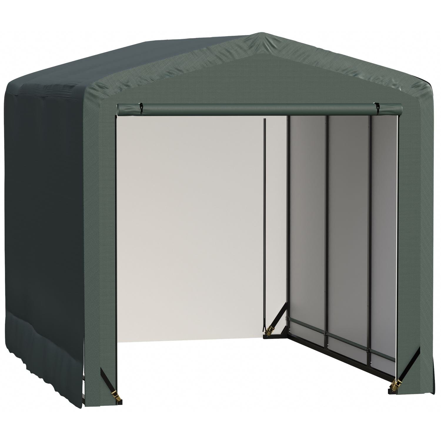 ShelterLogic | ShelterTube Wind and Snow-Load Rated Garage 10x14x10 Green - SQAACC0104C01001410