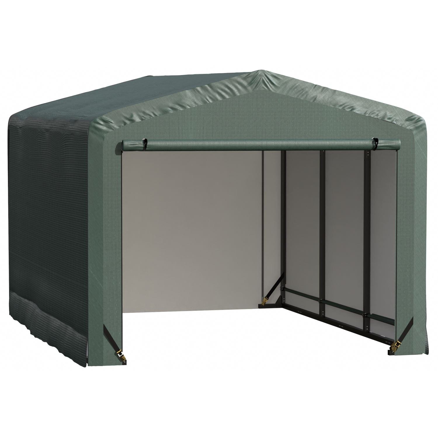 ShelterLogic | ShelterTube Wind and Snow-Load Rated Garage 10x14x8 Green - SQAACC0104C01001408