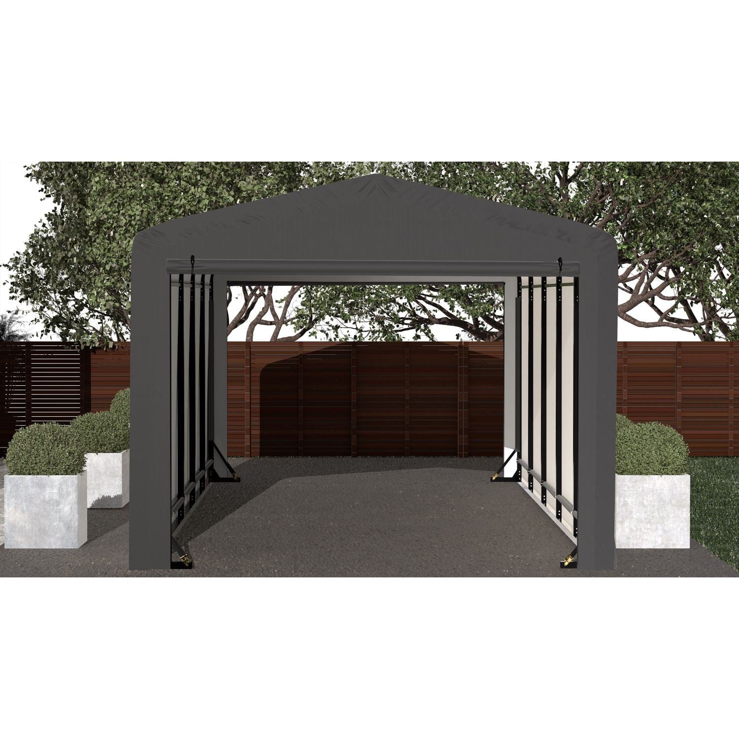 ShelterLogic | ShelterTube Wind and Snow-Load Rated Garage 10x23x8 Gray