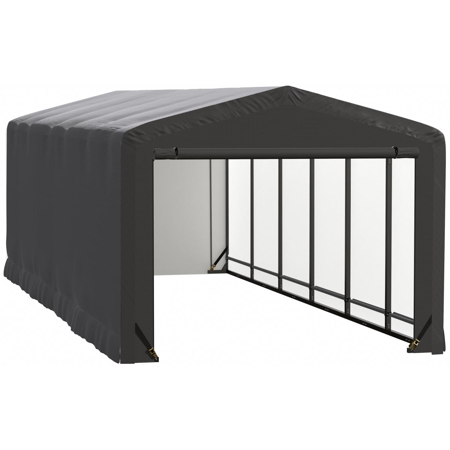 ShelterLogic | ShelterTube Wind and Snow-Load Rated Garage 10x27x8 Gray - SQAACC0103C01002708