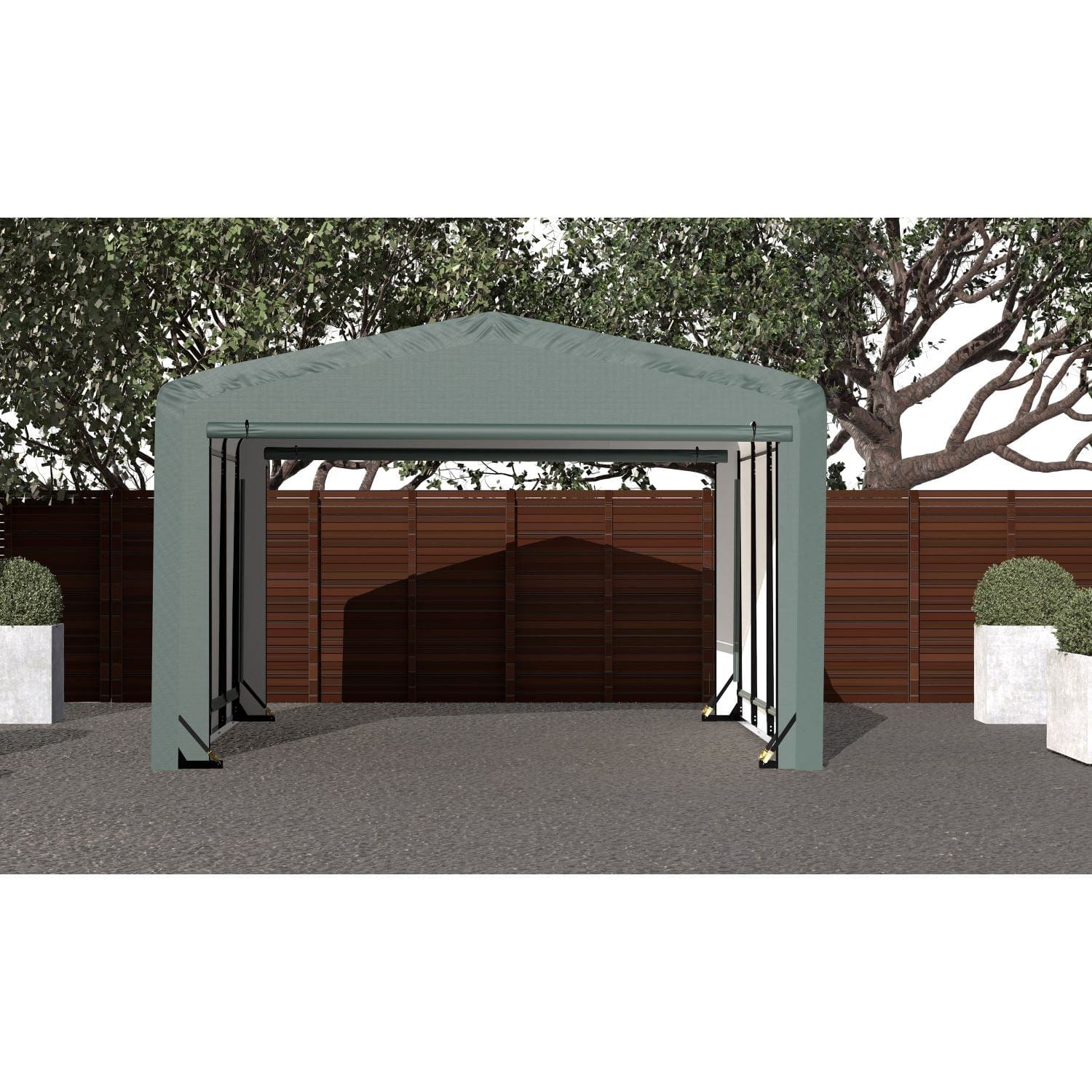 ShelterLogic | ShelterTube Wind and Snow-Load Rated Garage 12x18x8 Green