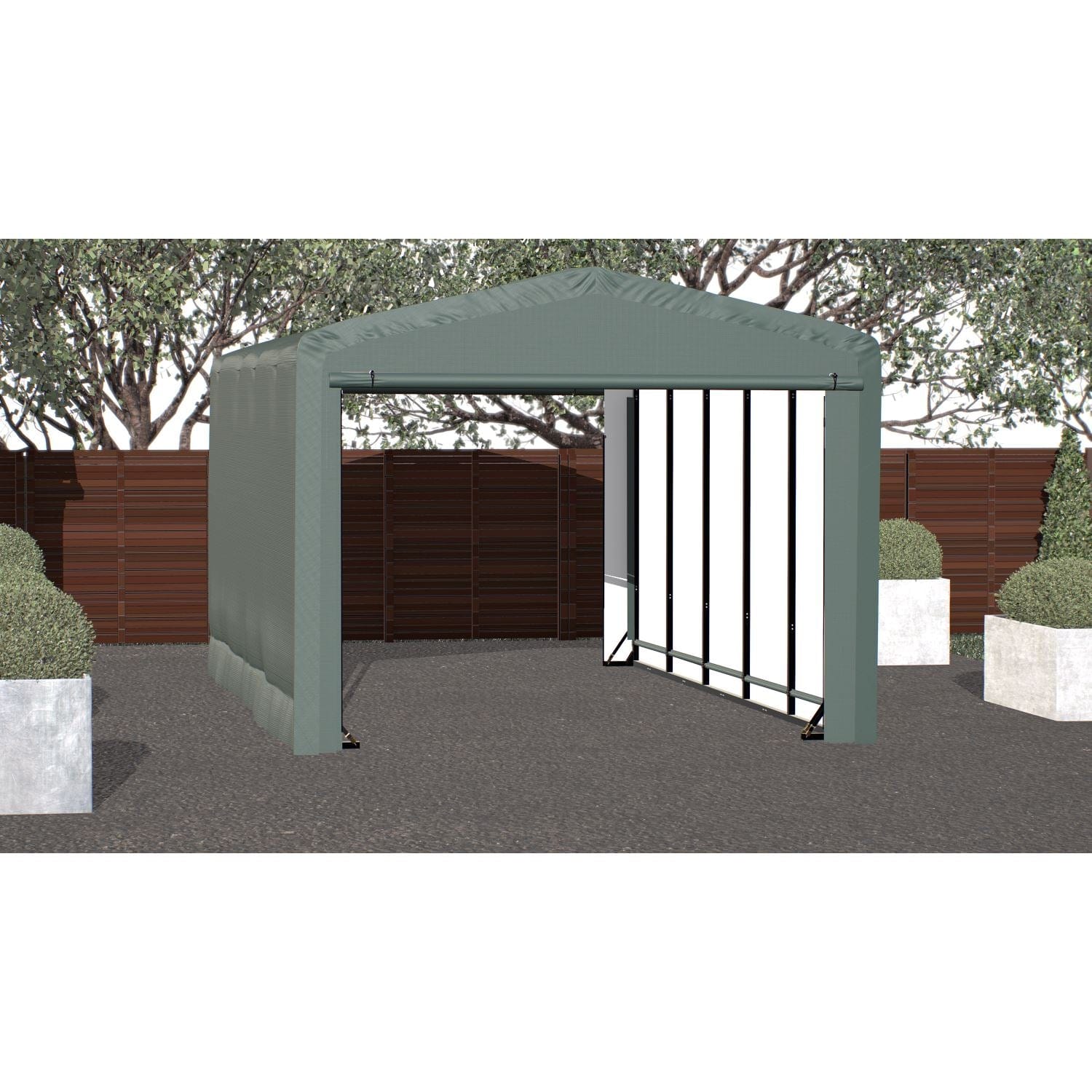 ShelterLogic | ShelterTube Wind and Snow-Load Rated Garage 12x23x10 Green