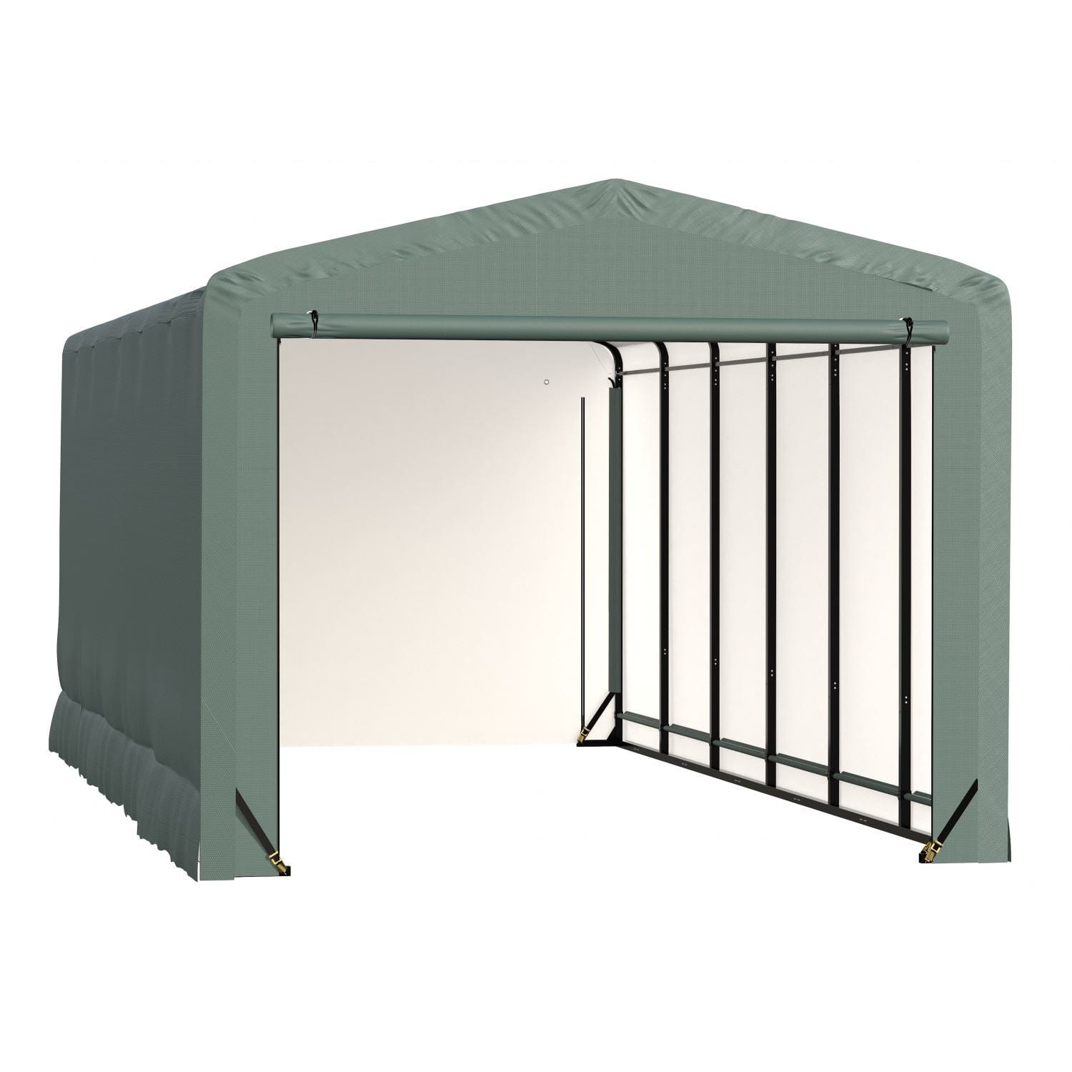 ShelterLogic | ShelterTube Wind and Snow-Load Rated Garage 12x27x10 Green - SQAACC0104C01202710