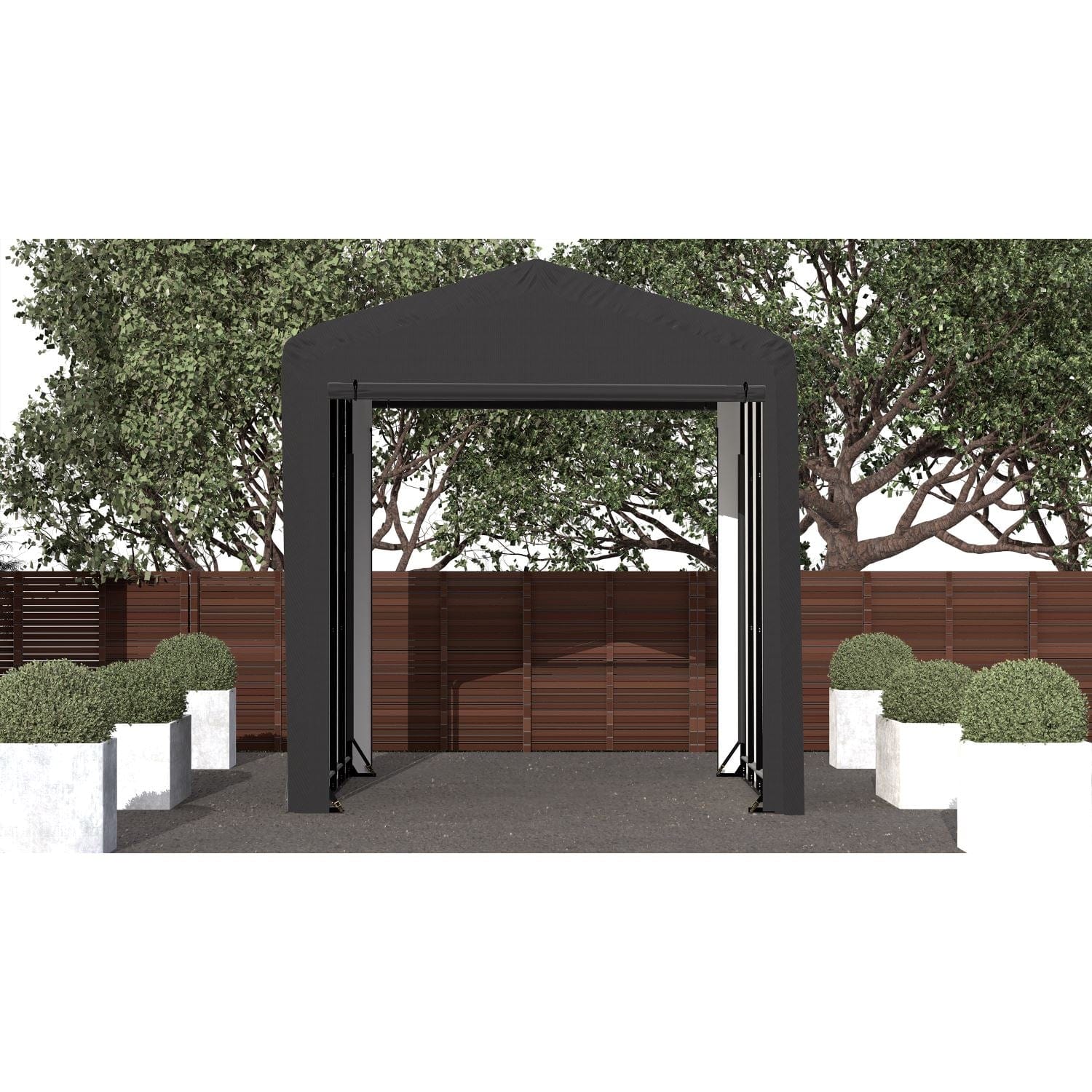 ShelterLogic | ShelterTube Wind and Snow-Load Rated Garage 14x18x16 Gray