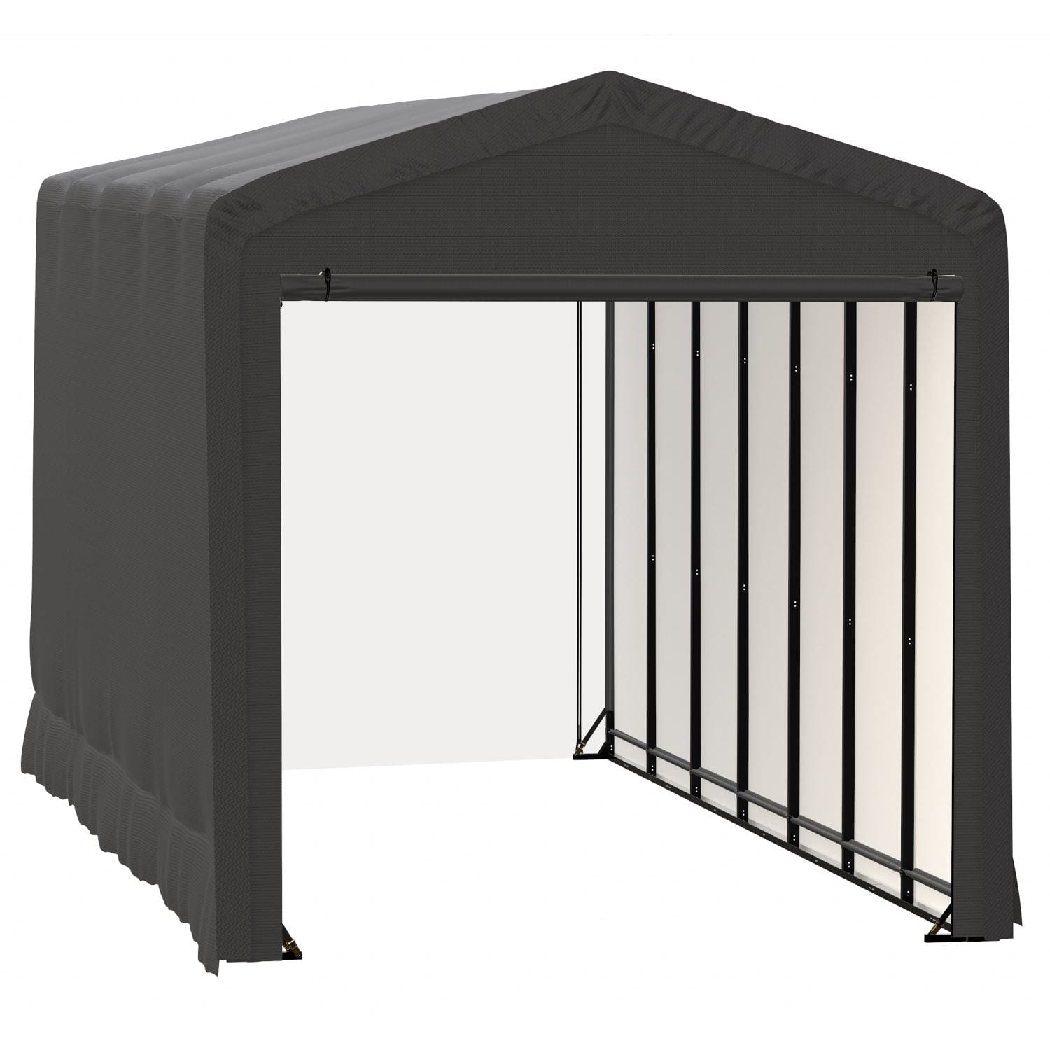 ShelterLogic | ShelterTube Wind and Snow-Load Rated Garage 14x32x16 Gray - SQAACC0103C01403216