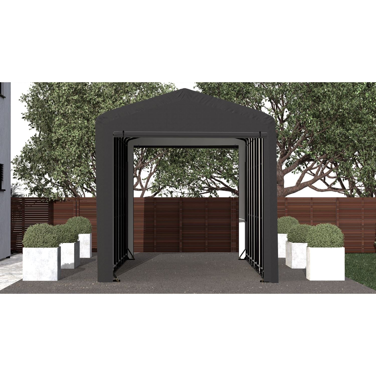 ShelterLogic | ShelterTube Wind and Snow-Load Rated Garage 14x36x16 Gray