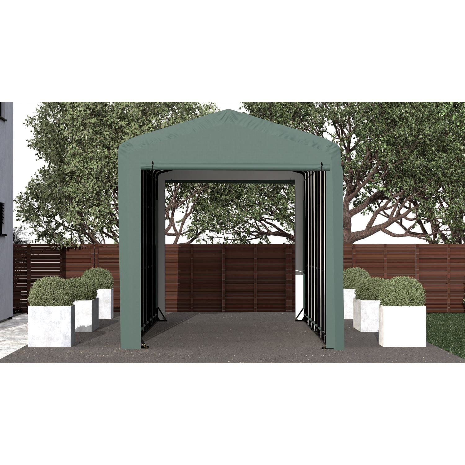 ShelterLogic | ShelterTube Wind and Snow-Load Rated Garage 14x36x16 Green