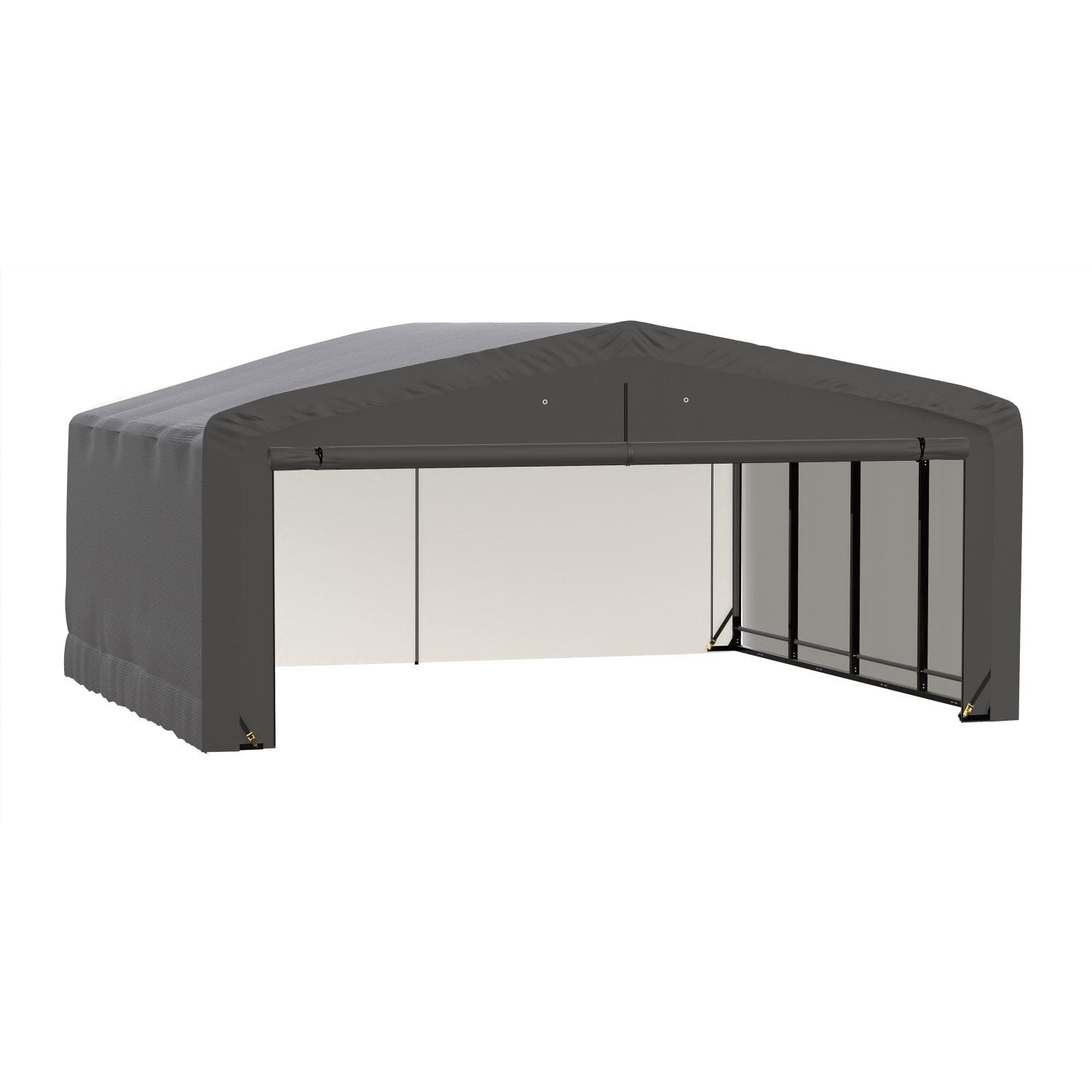 ShelterLogic | ShelterTube Wind and Snow-Load Rated Garage 20x18x10 Gray - SQAADD0103C02001810