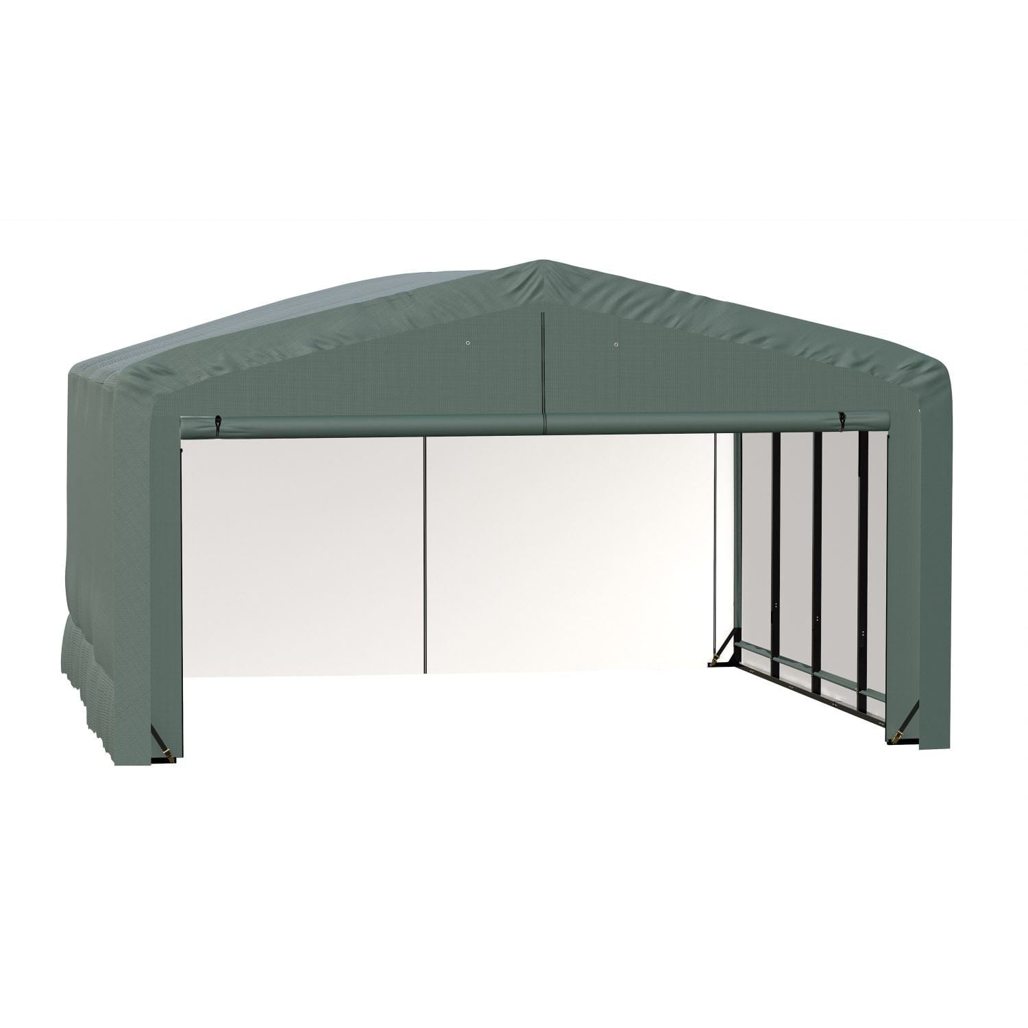 ShelterLogic | ShelterTube Wind and Snow-Load Rated Garage 20x18x12 Green - SQAADD0104C02001812