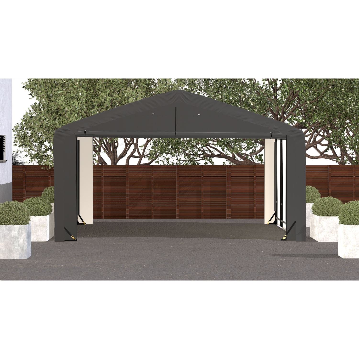 ShelterLogic | ShelterTube Wind and Snow-Load Rated Garage 20x23x10 Gray