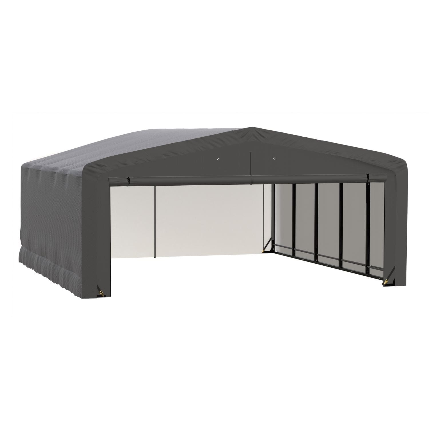 ShelterLogic | ShelterTube Wind and Snow-Load Rated Garage 20x23x10 Gray - SQAADD0103C02002310