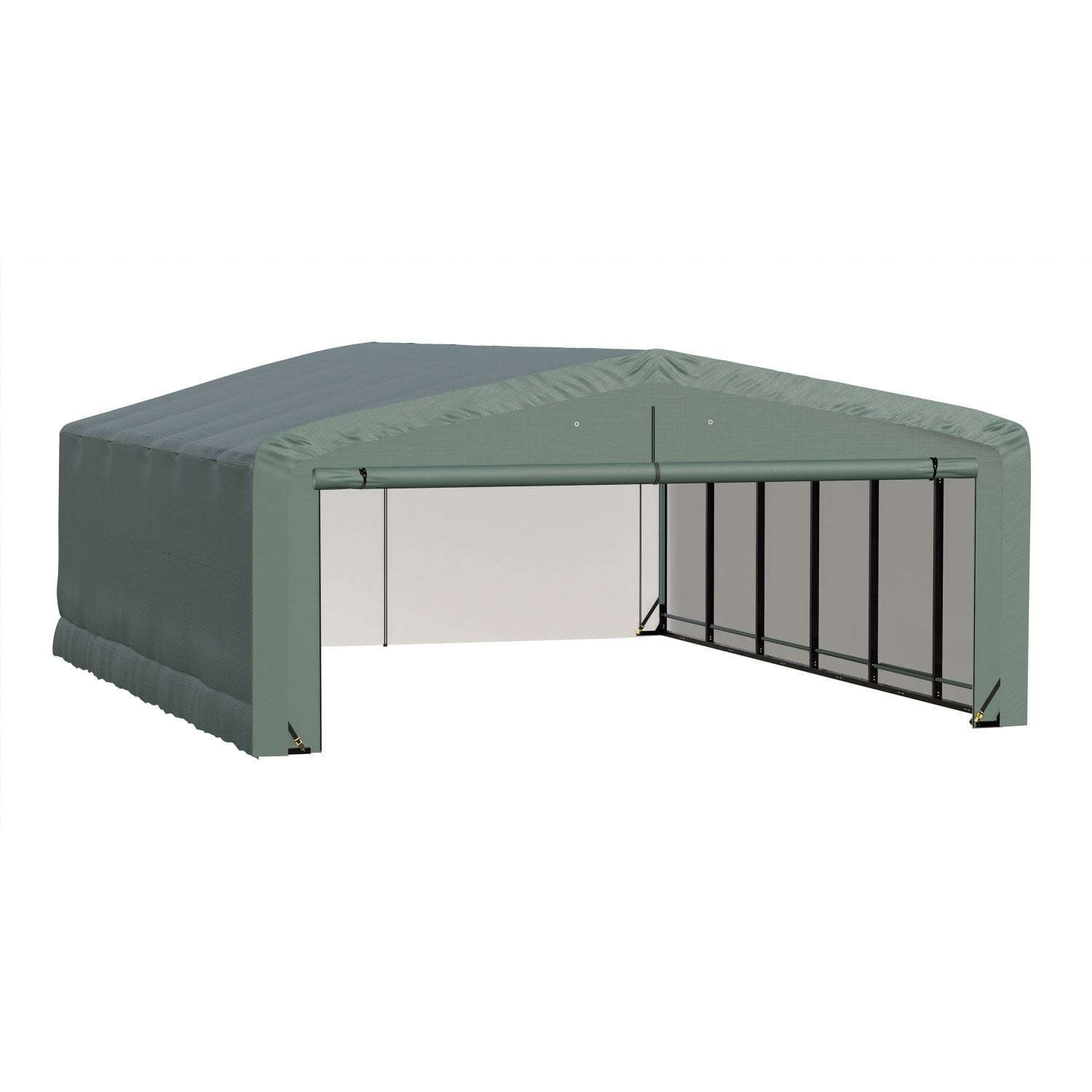 ShelterLogic | ShelterTube Wind and Snow-Load Rated Garage 20x27x10 Green - SQAADD0104C02002710