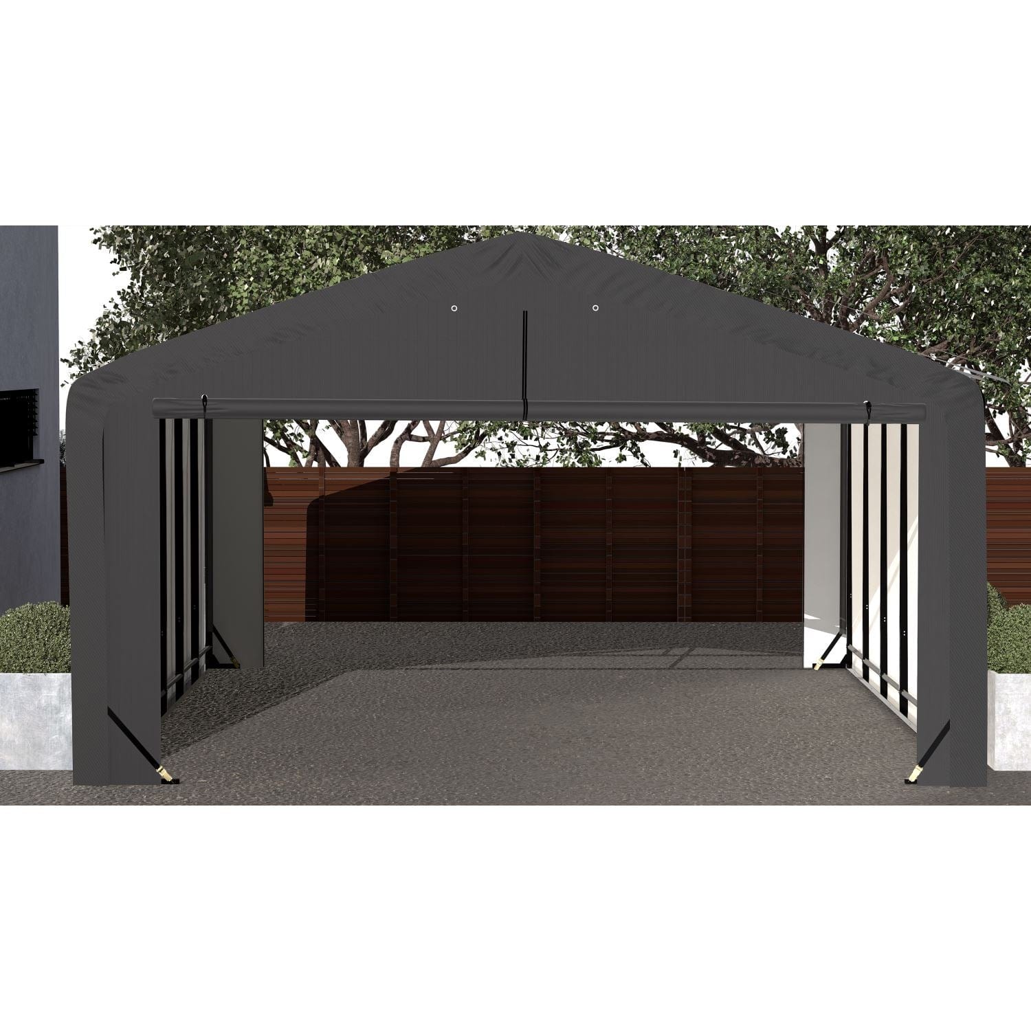 ShelterLogic | ShelterTube Wind and Snow-Load Rated Garage 20x32x12 Gray