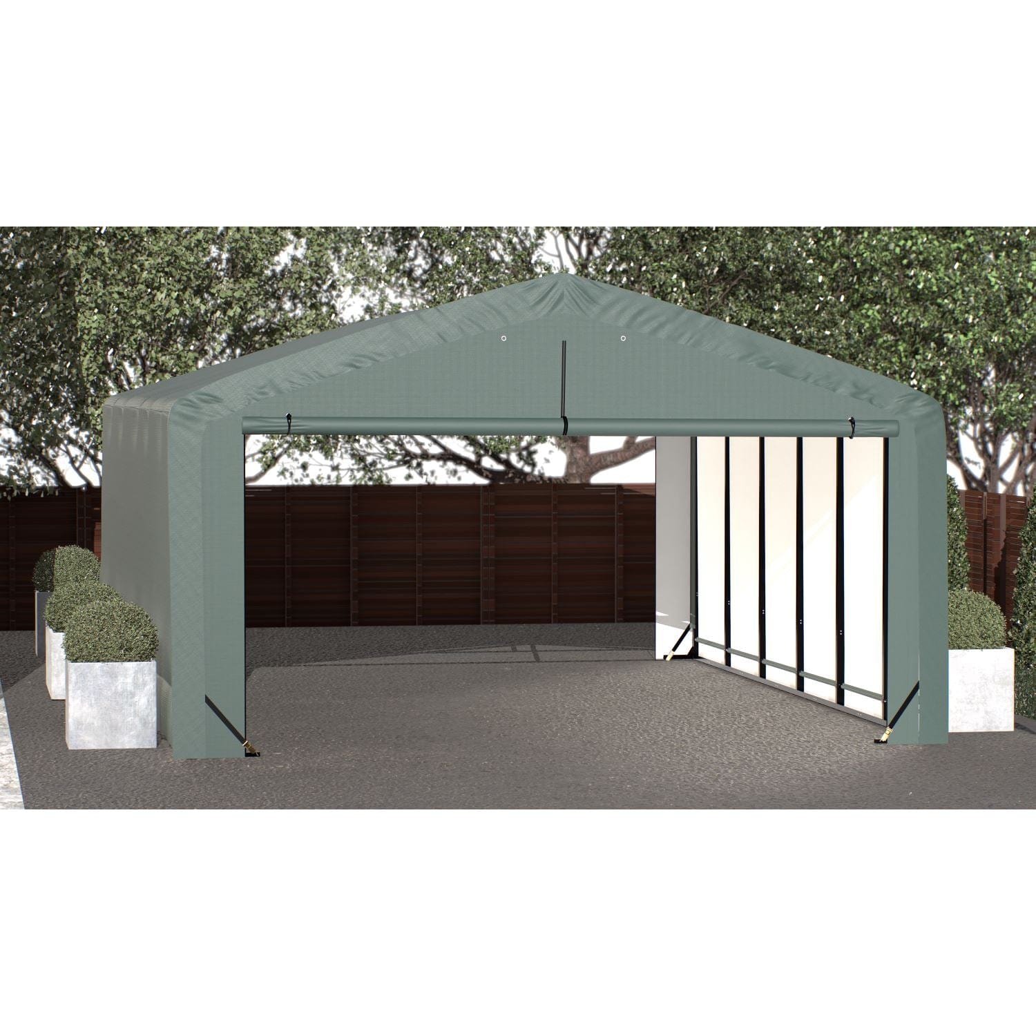 ShelterLogic | ShelterTube Wind and Snow-Load Rated Garage 20x32x12 Green