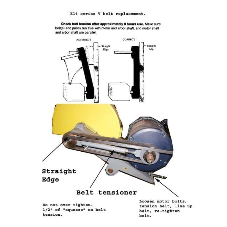 Kalamazoo Industries 14 Inch Chop Saw with Vacuum 1ph - K12-14V