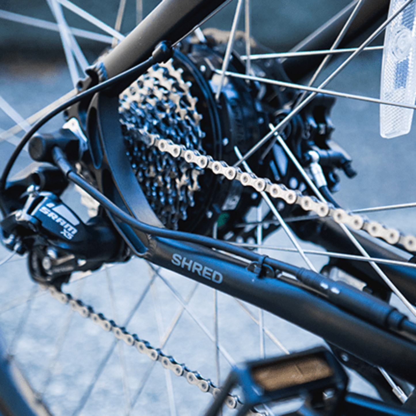 Surface 604 500W Shred Electric Mountain Bike - EB-SHRED-L-BLK-10