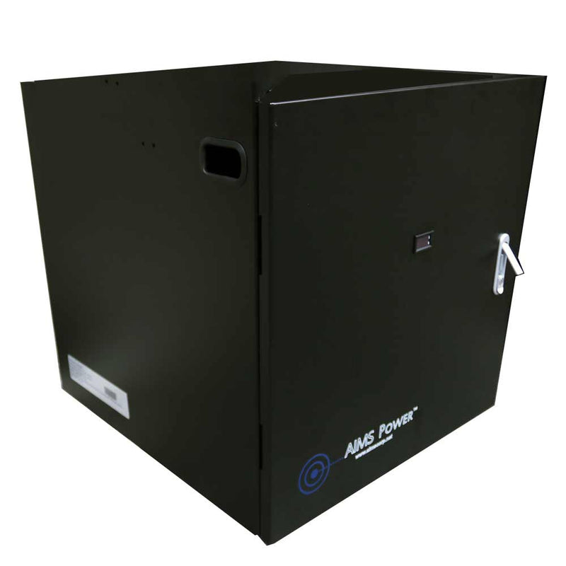 Aims Power Industrial Grade Battery Cabinet - Holds 4 Batteries