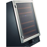 Smith and Hanks 46 Bottle Dual Zone Wine Cooler, Stainless Steel Door Trim - RW145DR