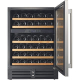 Smith and Hanks 46 Bottle Dual Zone Wine Cooler, Stainless Steel Door Trim - RW145DR