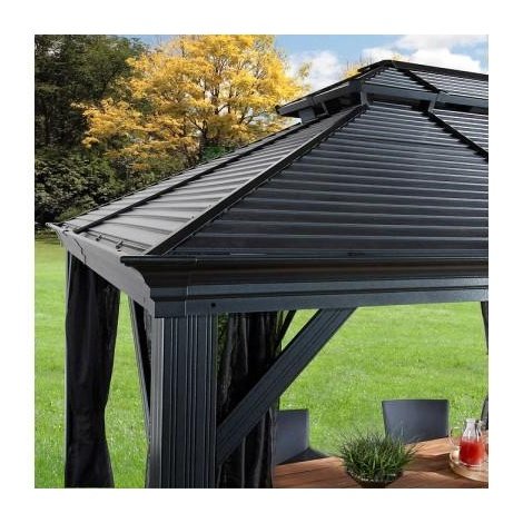 Sojag™ Mykonos II Gazebo Steel Roof with Mosquito Netting