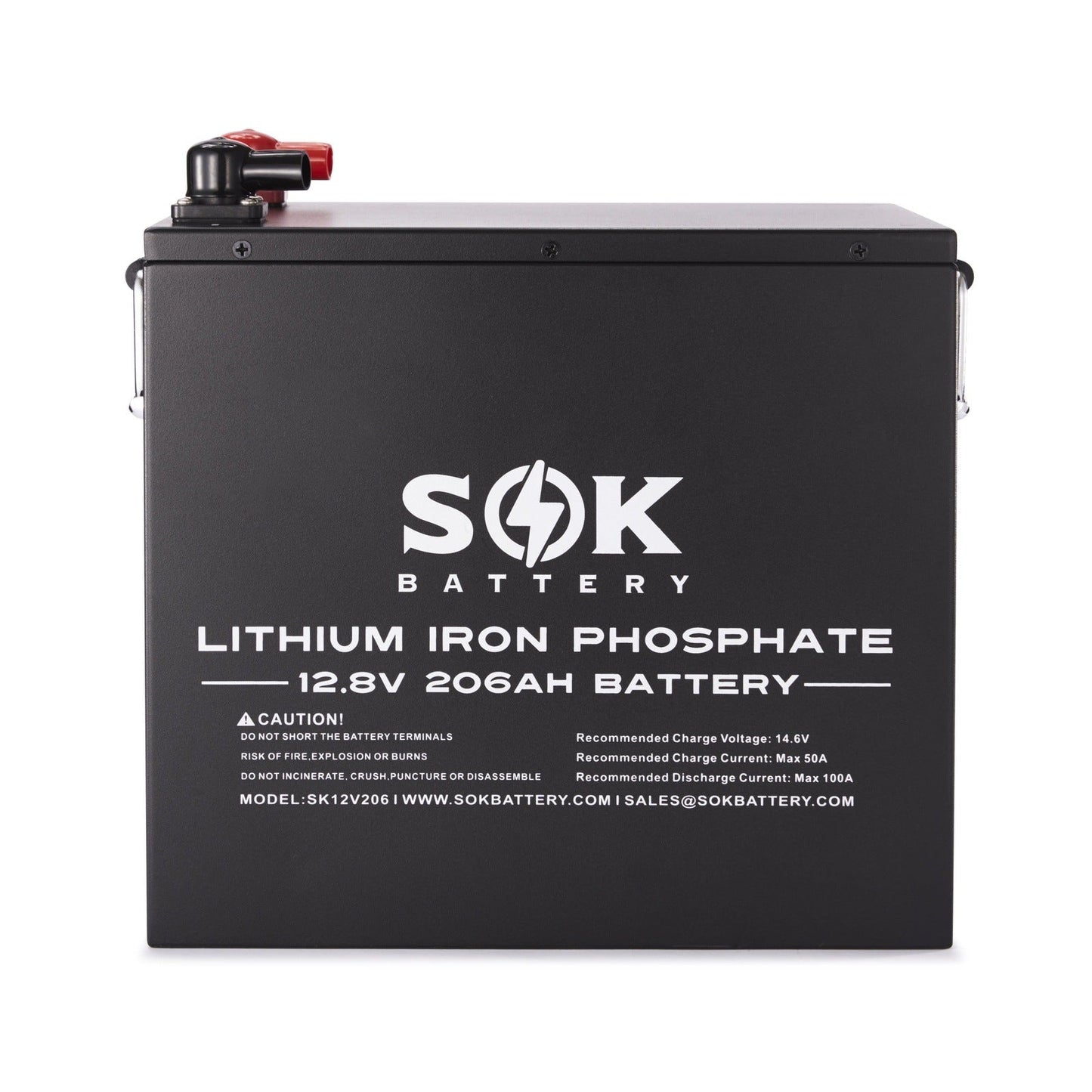 8 x SOK Battery 206Ah 12V LiFePO4 Deep Cycle Batteries | 8 x 2,636wH Lithium Solar Batteries | 1,648Ah / 21.08kWh