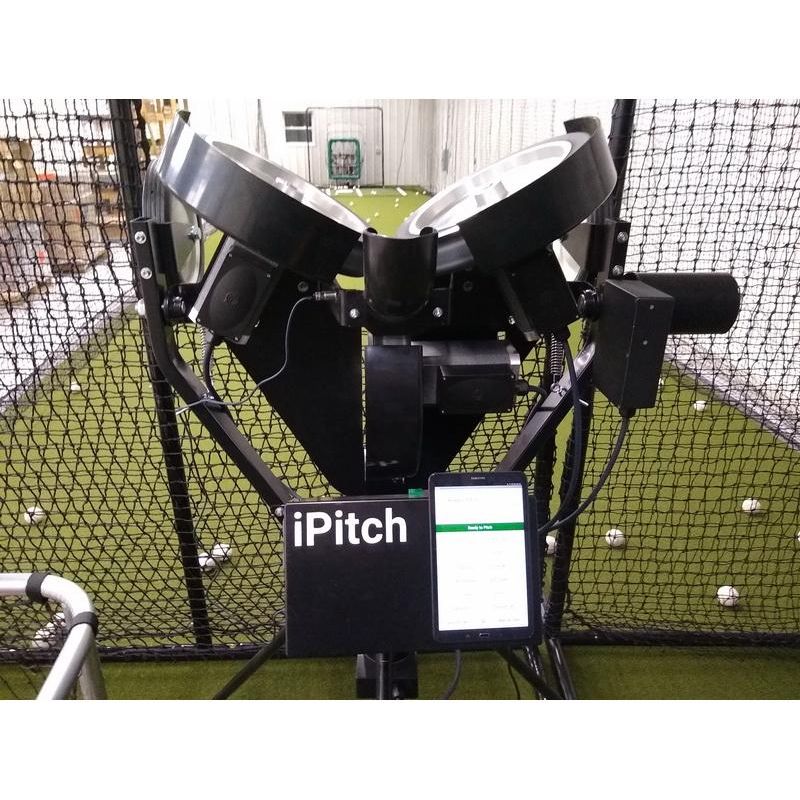 Spinball iPitch Smart Baseball 3 Wheel Pitching Machine IPBB